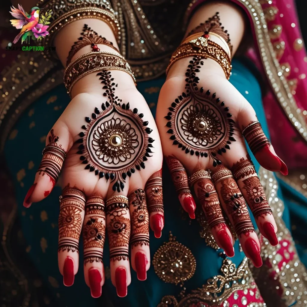 Karwa Chauth Mehndi Captions 🌙💖