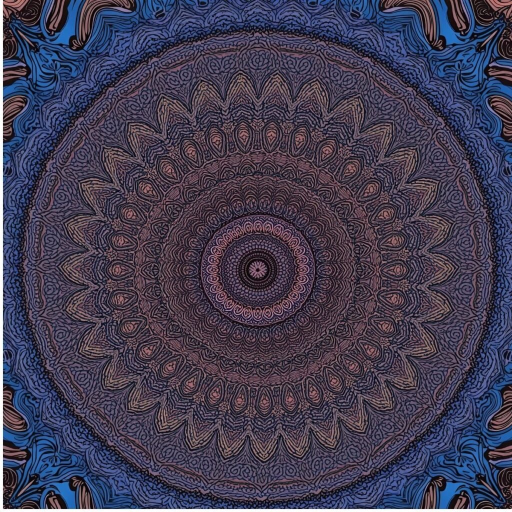 Mandala Coloring Captions for Relaxation & Calm