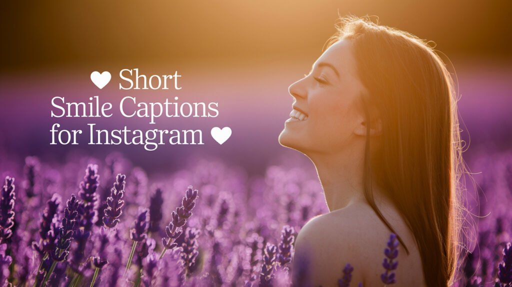 ✨ Short Smile Captions for Instagram ✨