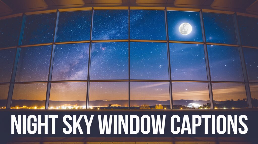 Night Sky Window Captions