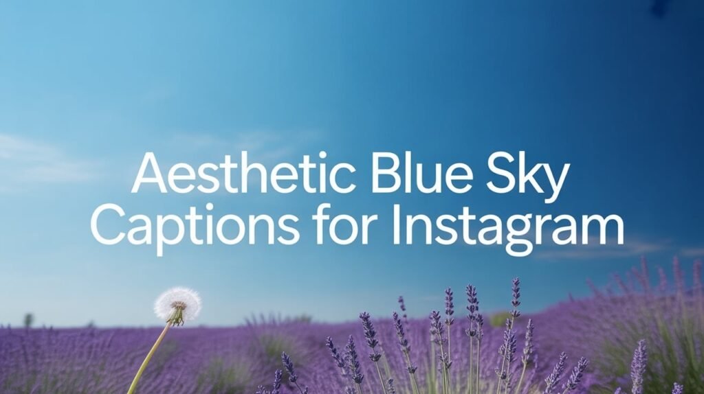 Aesthetic Blue Sky Captions for Instagram