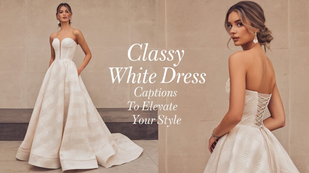 Classy White Dress Captions to Elevate Your Style