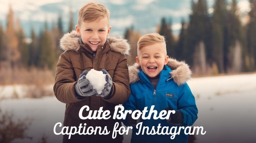 Cute Brother Captions for Instagram