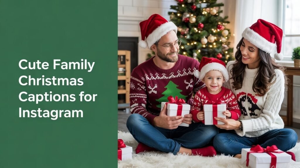 Cute Family Christmas Captions for Instagram
