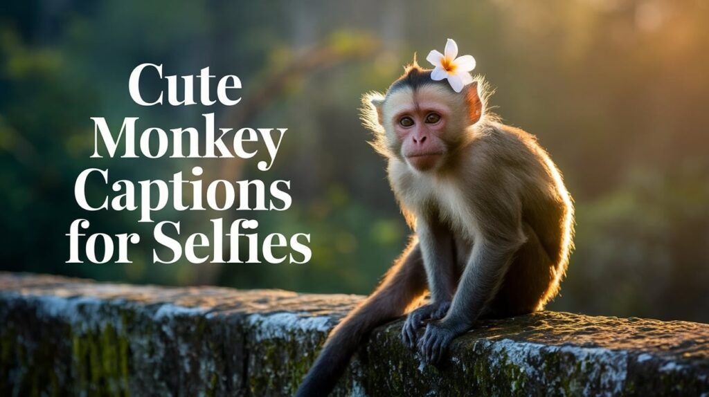 Cute Monkey Captions for Selfies