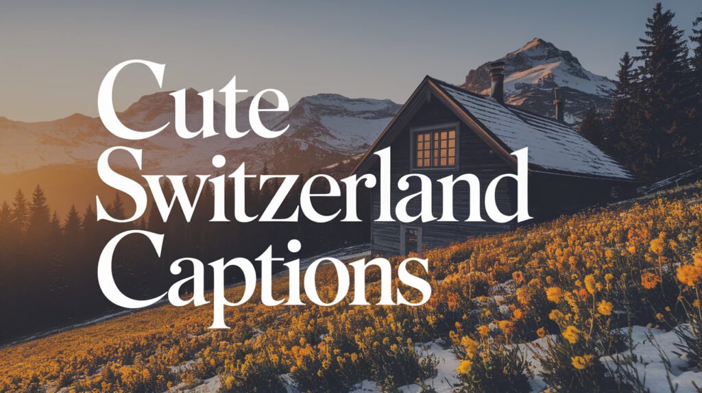 Cute Switzerland Captions