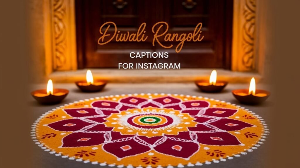 Diwali Rangoli Captions for Instagram