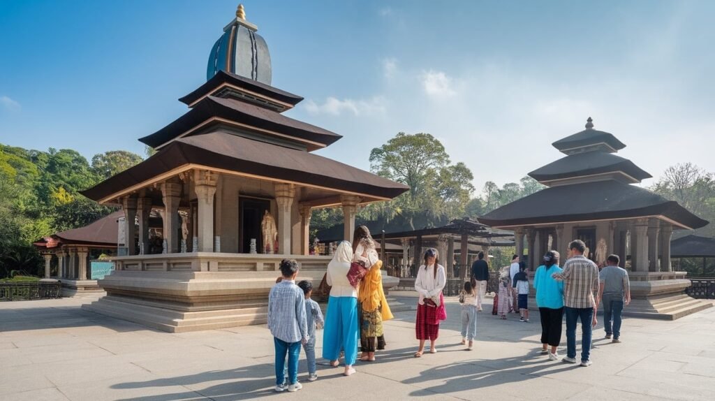 Family Temple Visit Captions