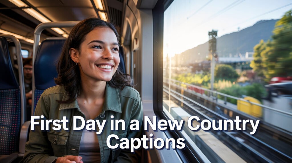 First Day In A New Country Captions