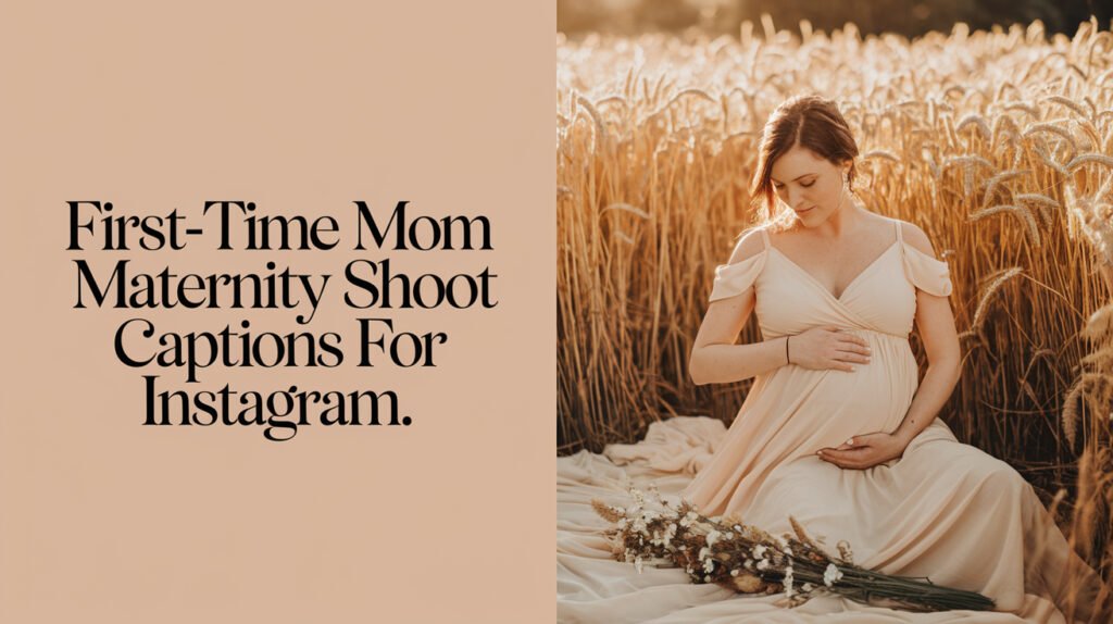 First-Time Mom Maternity Shoot Captions for Instagram