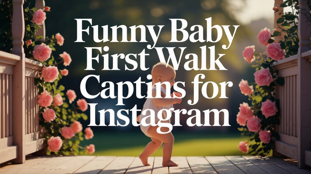Funny Baby First Walk Captions for Instagram