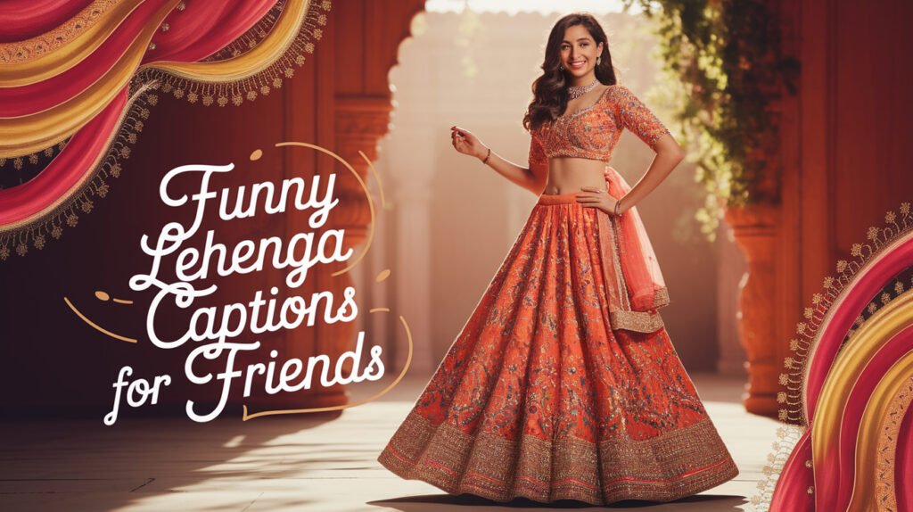 Funny Lehenga Captions For Friends