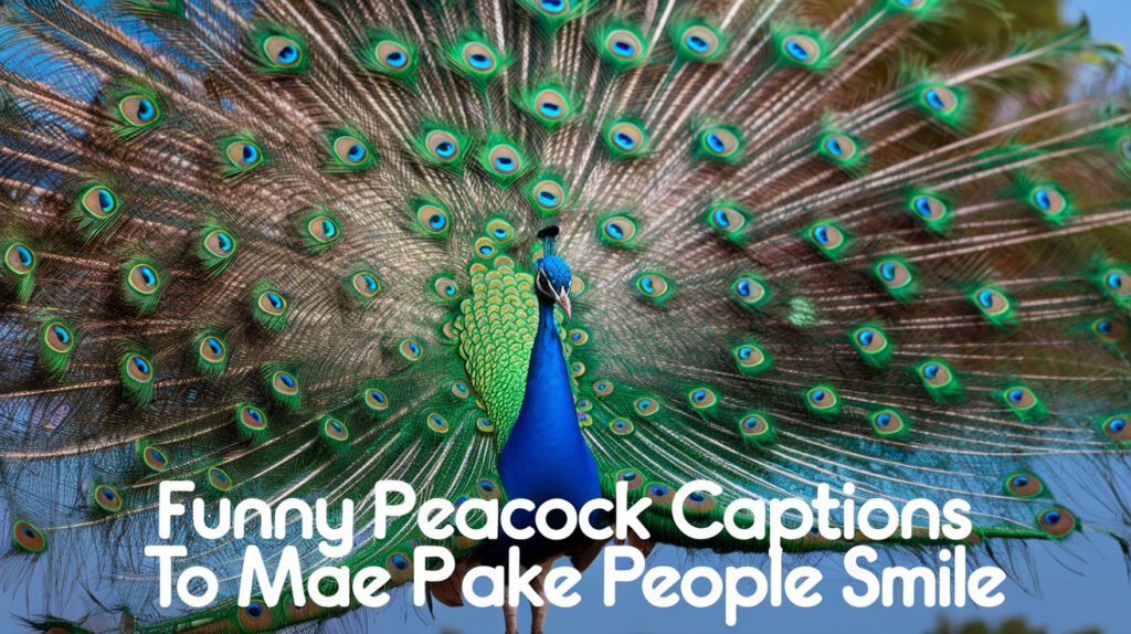 Funny Peacock Captions to Make People Smile