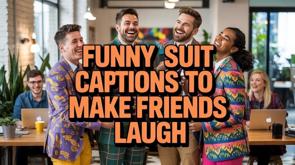 Funny Suit Captions to Make Friends Laugh
