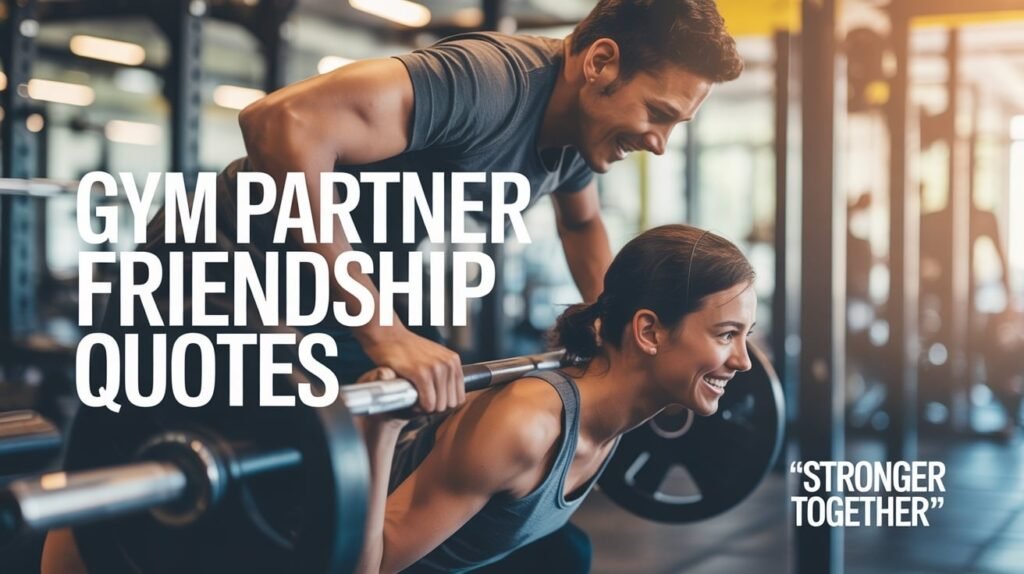 Gym Partner Friendship Quotes