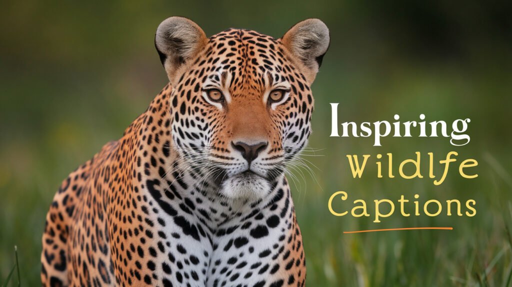 Inspiring Wildlife Captions