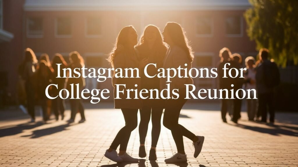 Instagram Captions for College Friends Reunion