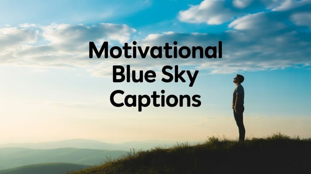 Motivational Blue Sky Captions
