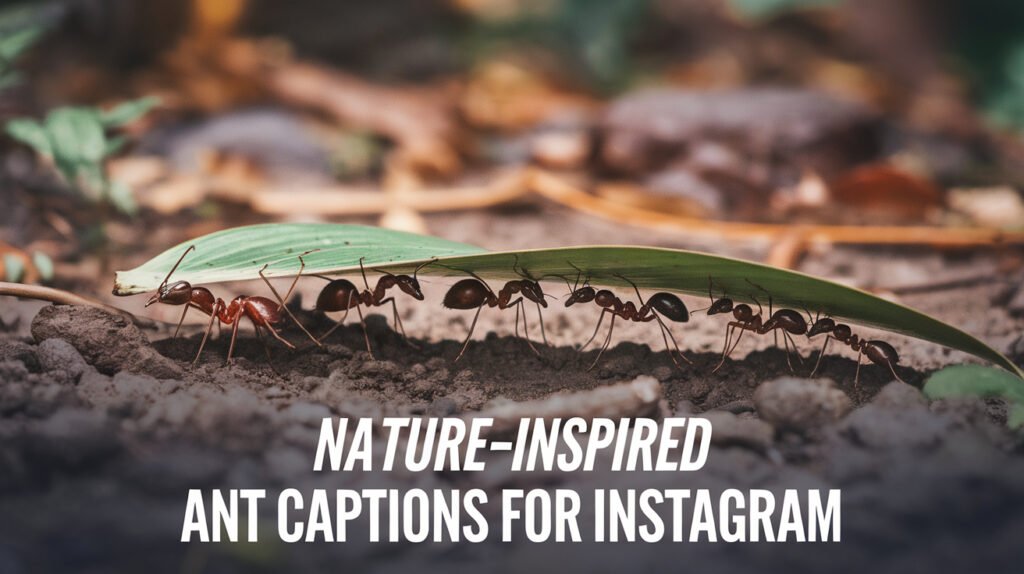  Nature-Inspired Ant Captions for Instagram