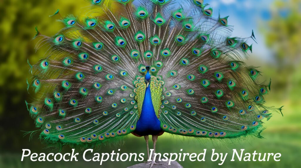 Peacock Captions Inspired by Nature