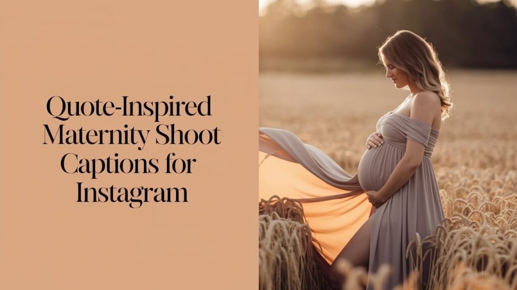 Quote-Inspired Maternity Shoot Captions for Instagram