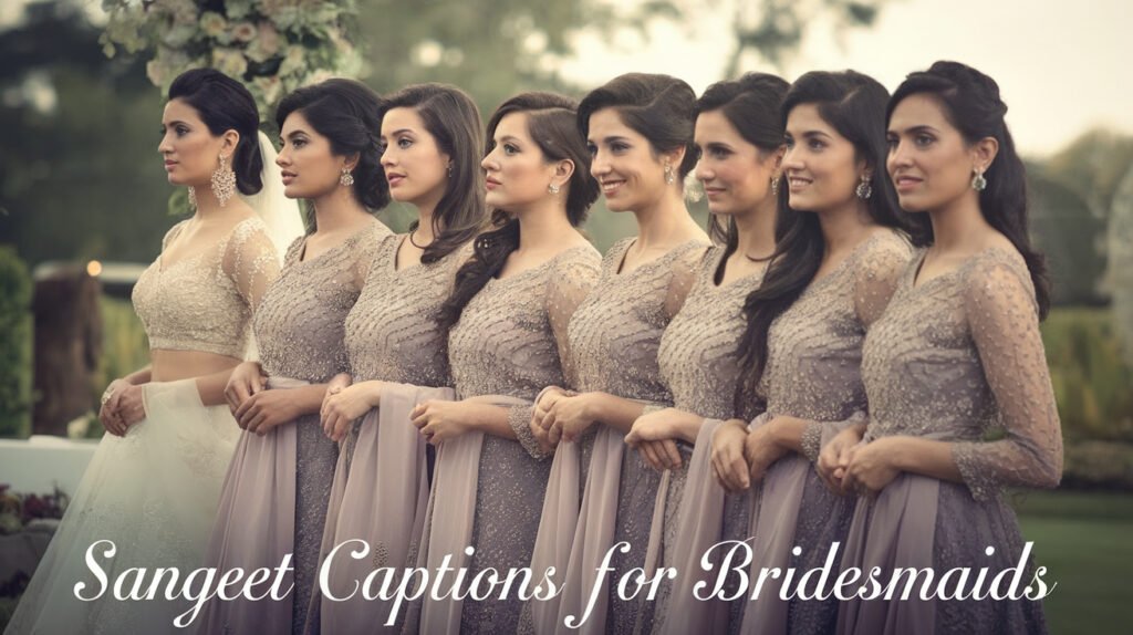 Sangeet Captions for Bridesmaids