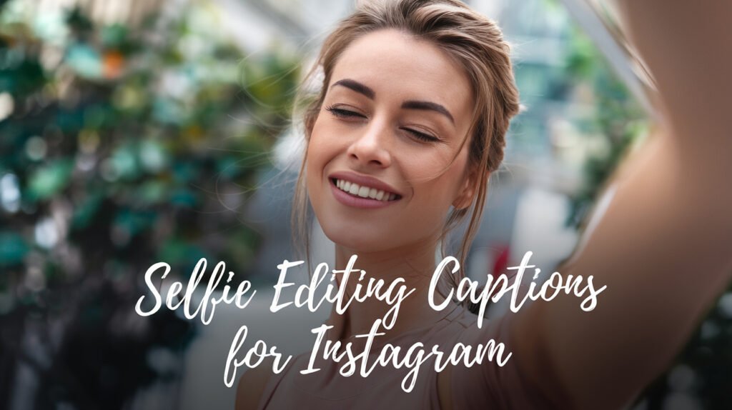 Selfie Editing Captions for Instagram