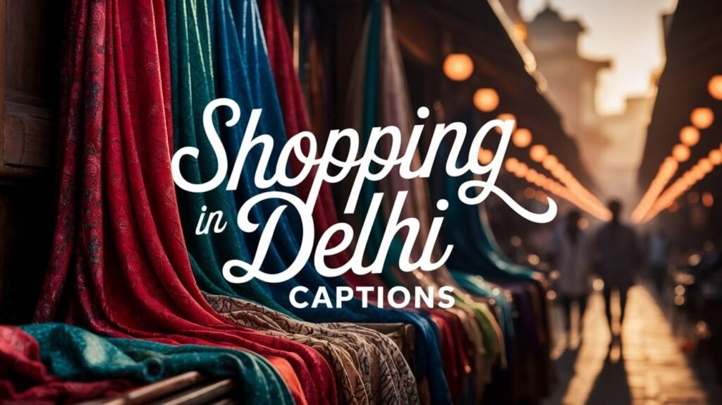 Shopping in Delhi Captions