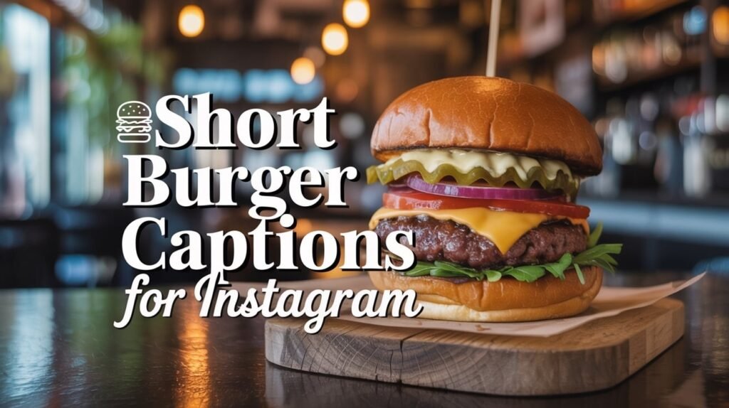 Short Burger Captions for Instagram