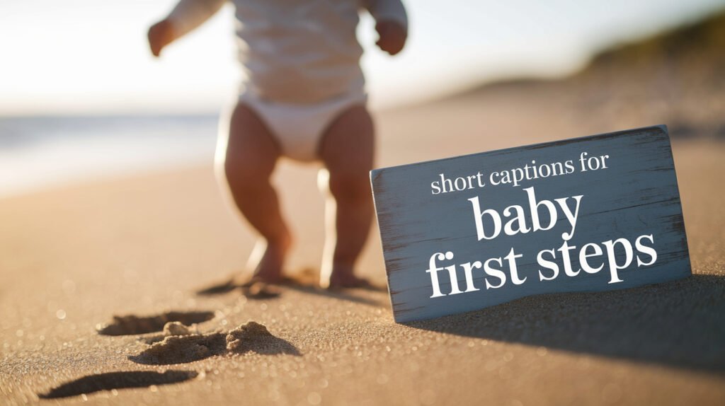 Short Captions for Baby First Steps