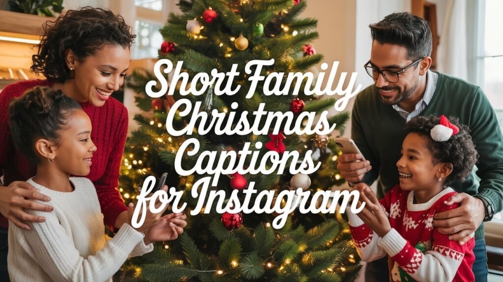 Short Family Christmas Captions for Instagram