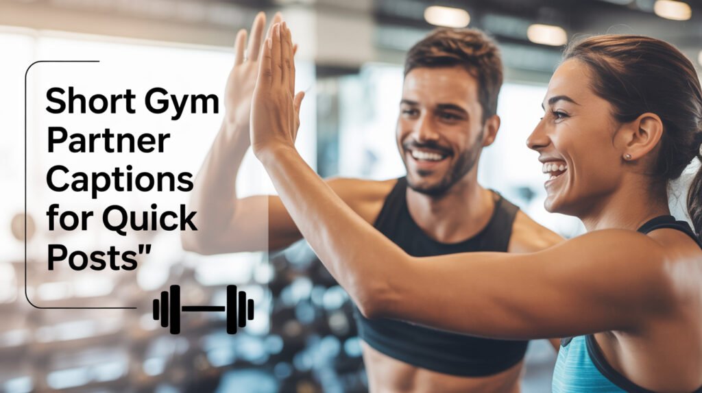 Short Gym Partner Captions for Quick Posts