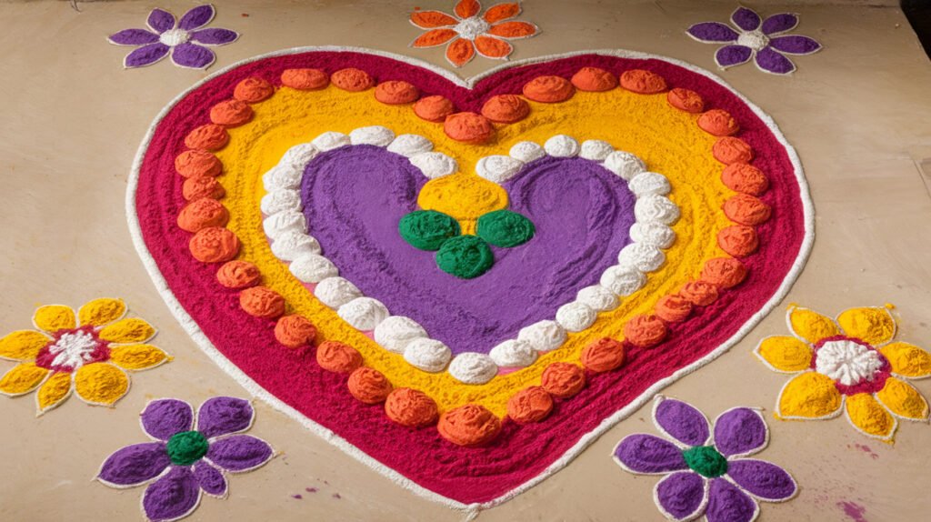 Short Rangoli Captions for Insta Posts