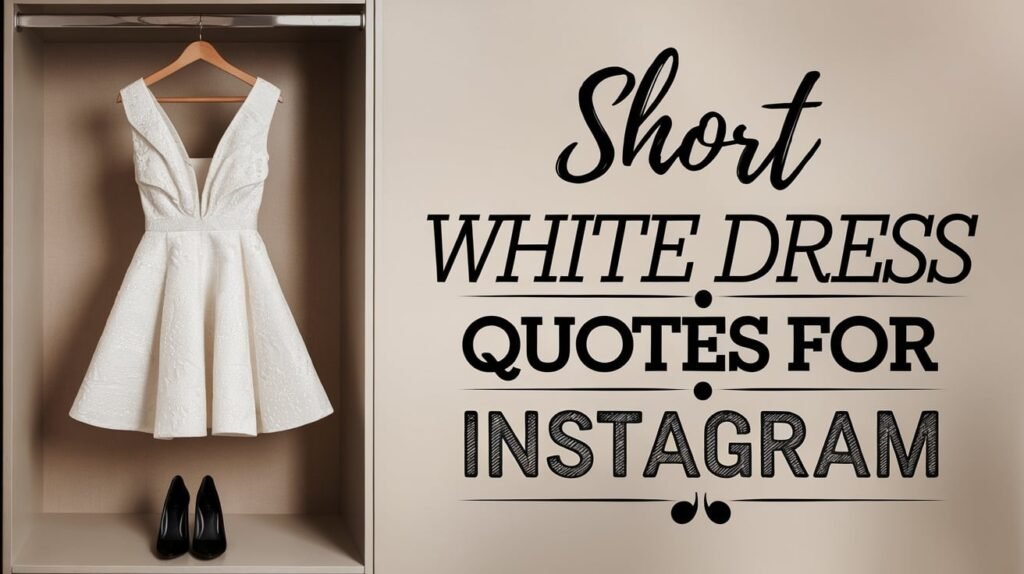 Short White Dress Quotes for Instagram