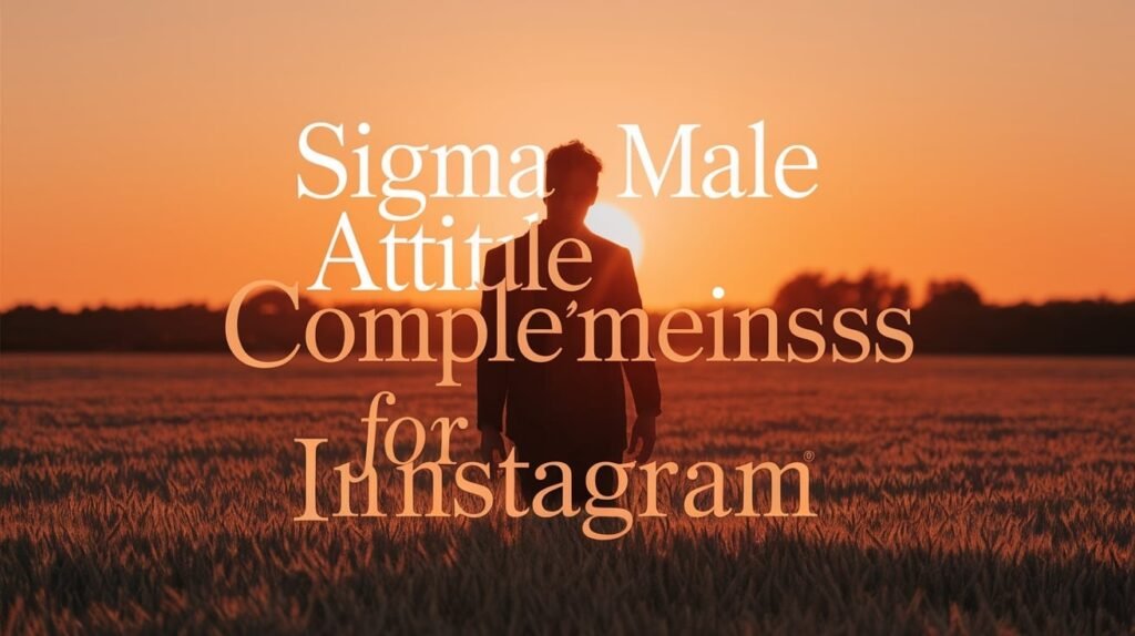 Sigma Male Attitude Captions for Instagram