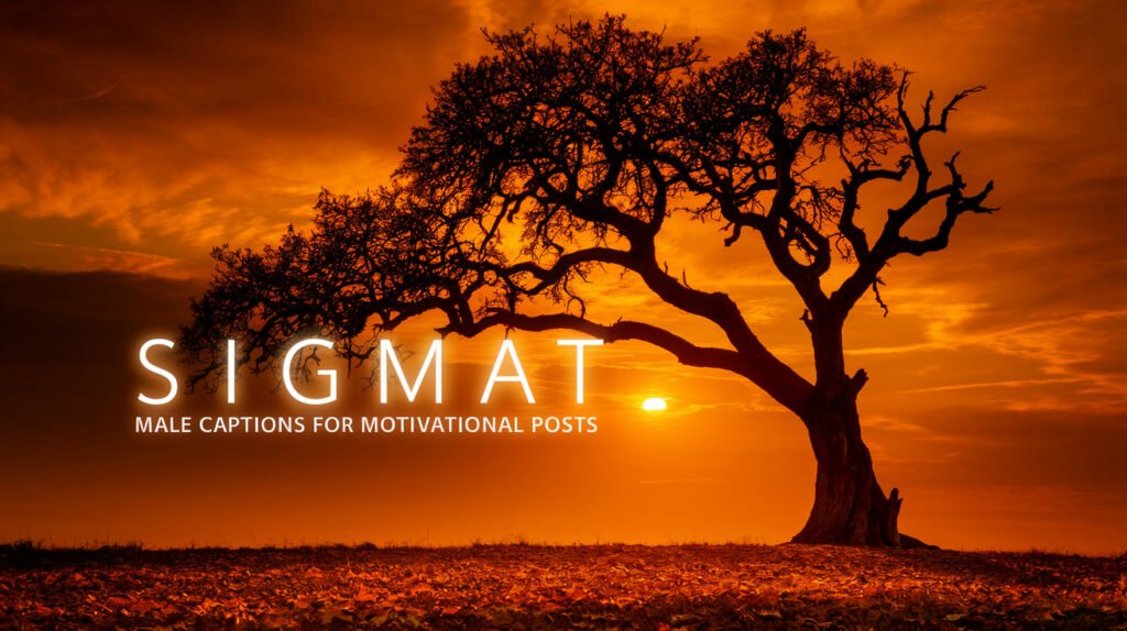 Sigma Male Captions for Motivational Posts