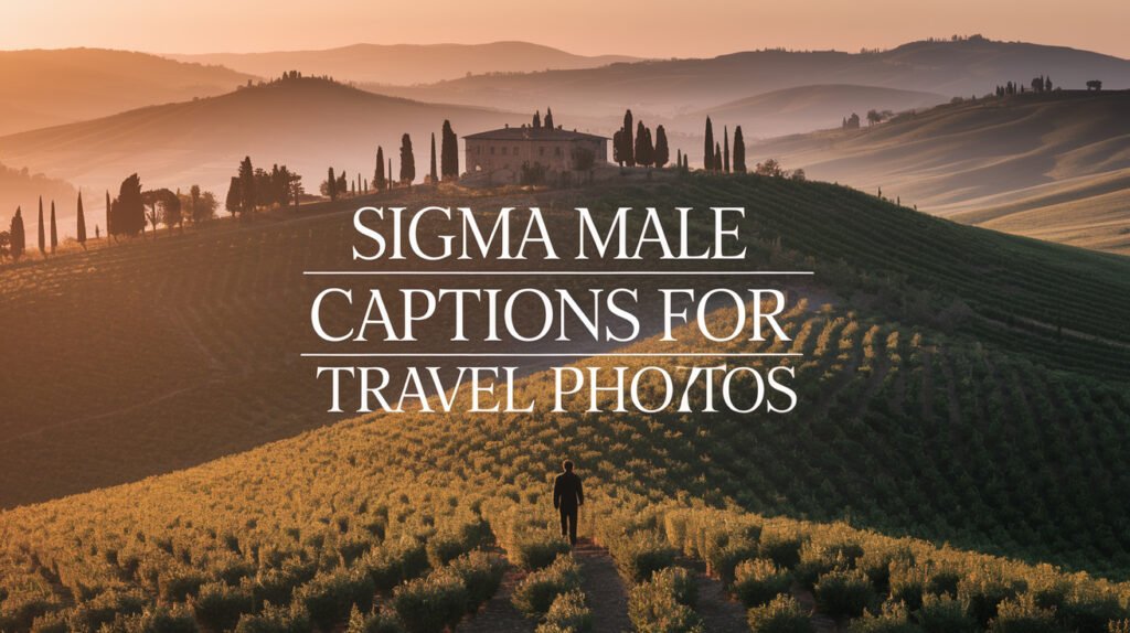 Sigma Male Captions for Travel Photos