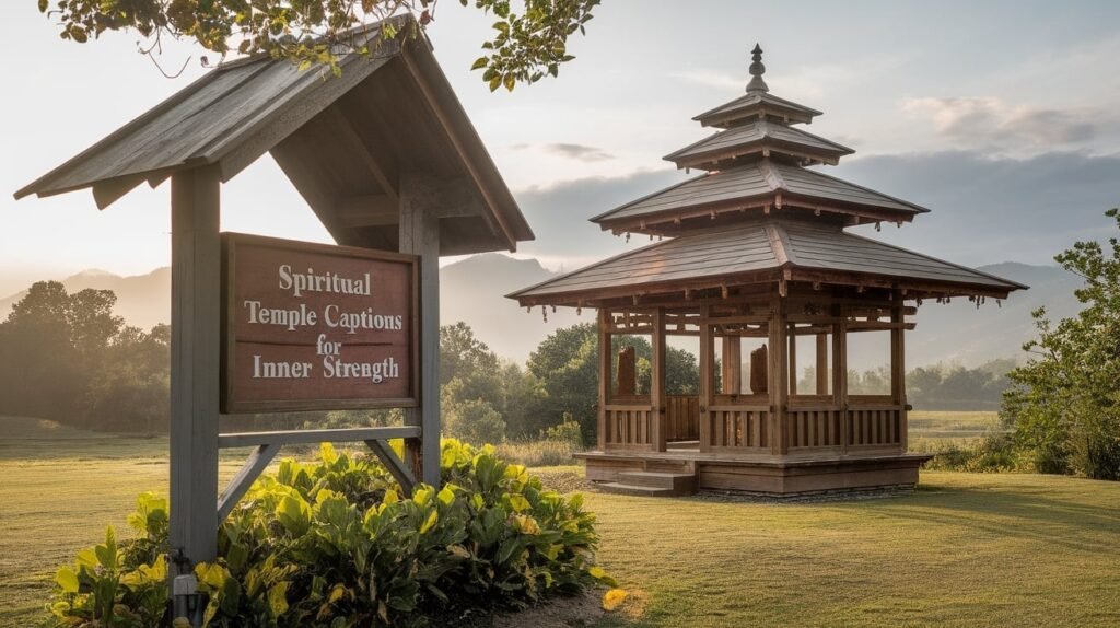 Spiritual Temple Captions For Inner Strength