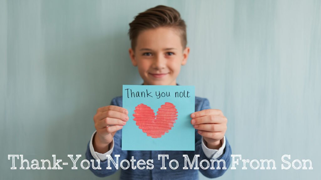 Thank-You Notes to Mom from Son
