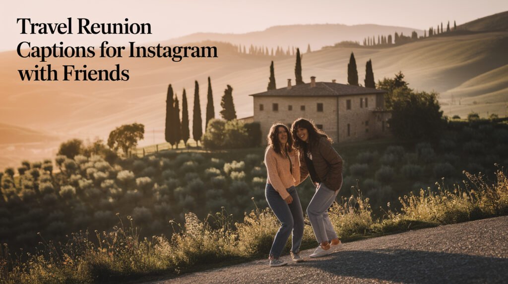 Travel Reunion Captions for Instagram with Friends