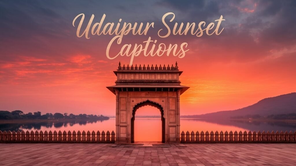 Udaipur Sunset Captions