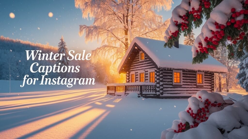 Winter Sale Captions for Instagram