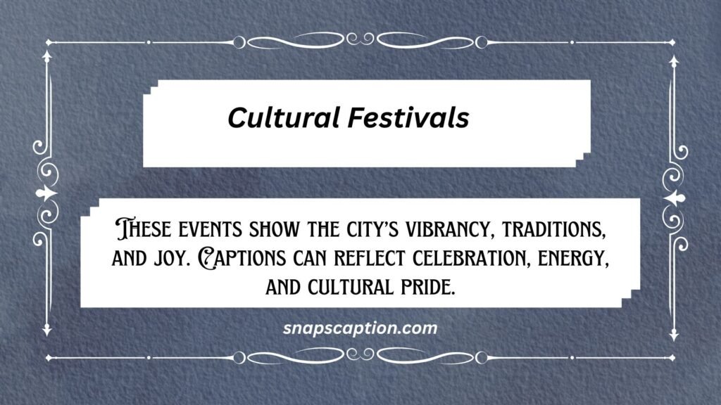 Cultural Festivals
