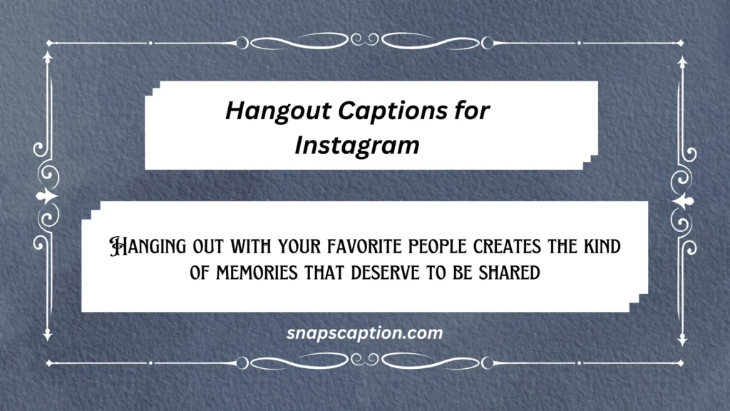Hangout Captions for Instagram