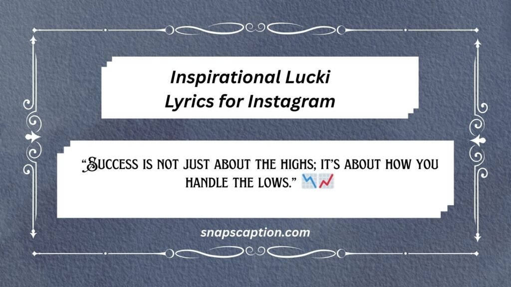 Inspirational Lucki Lyrics for Instagram
