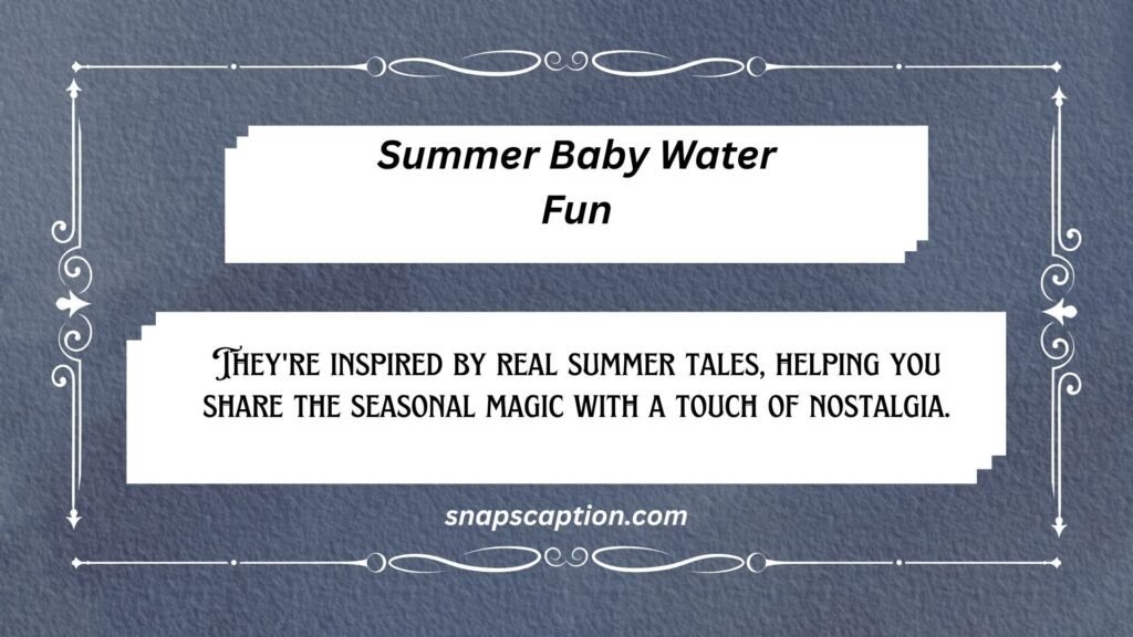 Summer Baby Water Fun